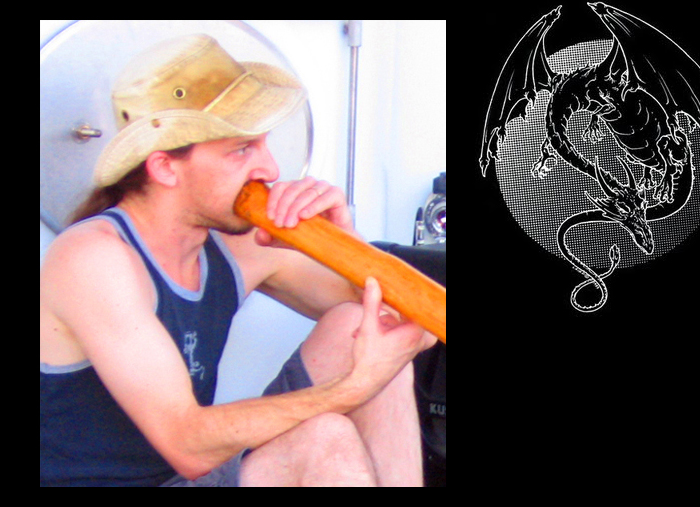 Playing the Didgeridoo Live.